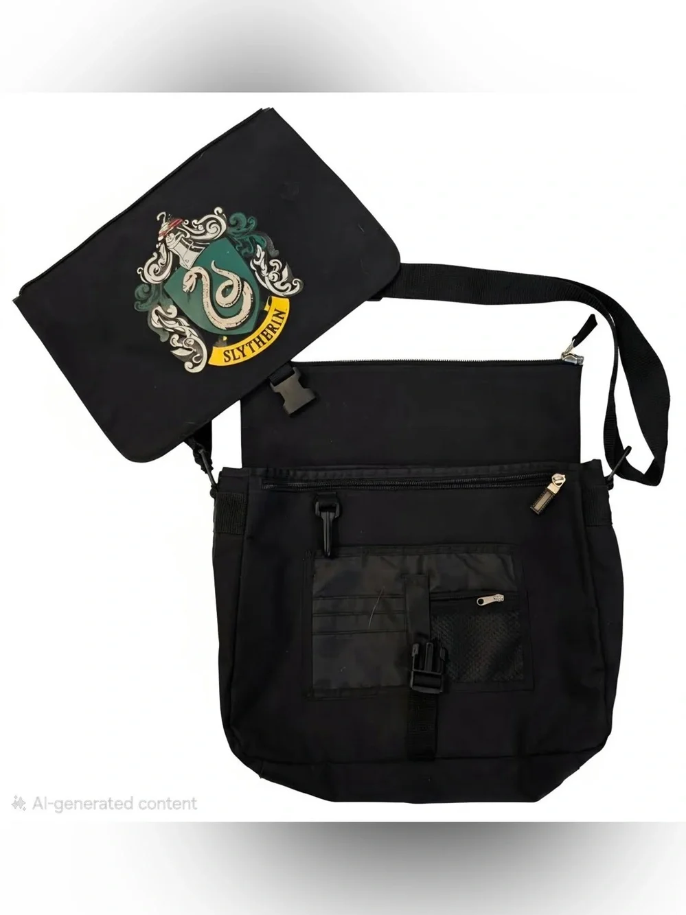 Harry Potter Gryffindor Slytherin Comouter/Book Bag - Adjustable Strap - RARE